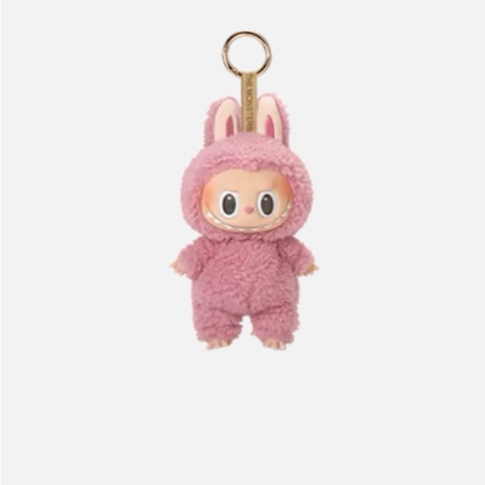 Macaroon Lychee Labubu Plush Keychain unopened